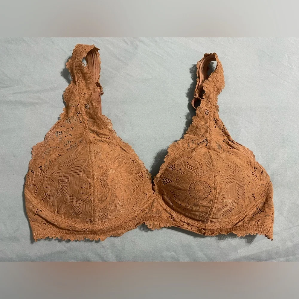 Aerie Brown Full-Coverage Bra with Molded Cups